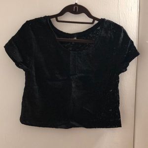 Express black lace top